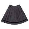 COMME des GARCONS COMME des GARCONS JAPAN. Hem Velor Line Grey Pleats Skirt