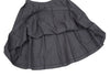 COMME des GARCONS COMME des GARCONS JAPAN. Hem Velor Line Grey Pleats Skirt
