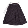 COMME des GARCONS JAPAN. TRICOT. Wool Dyed Purple Floral Wrap Skirt