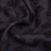 COMME des GARCONS JAPAN. TRICOT. Wool Dyed Purple Floral Wrap Skirt