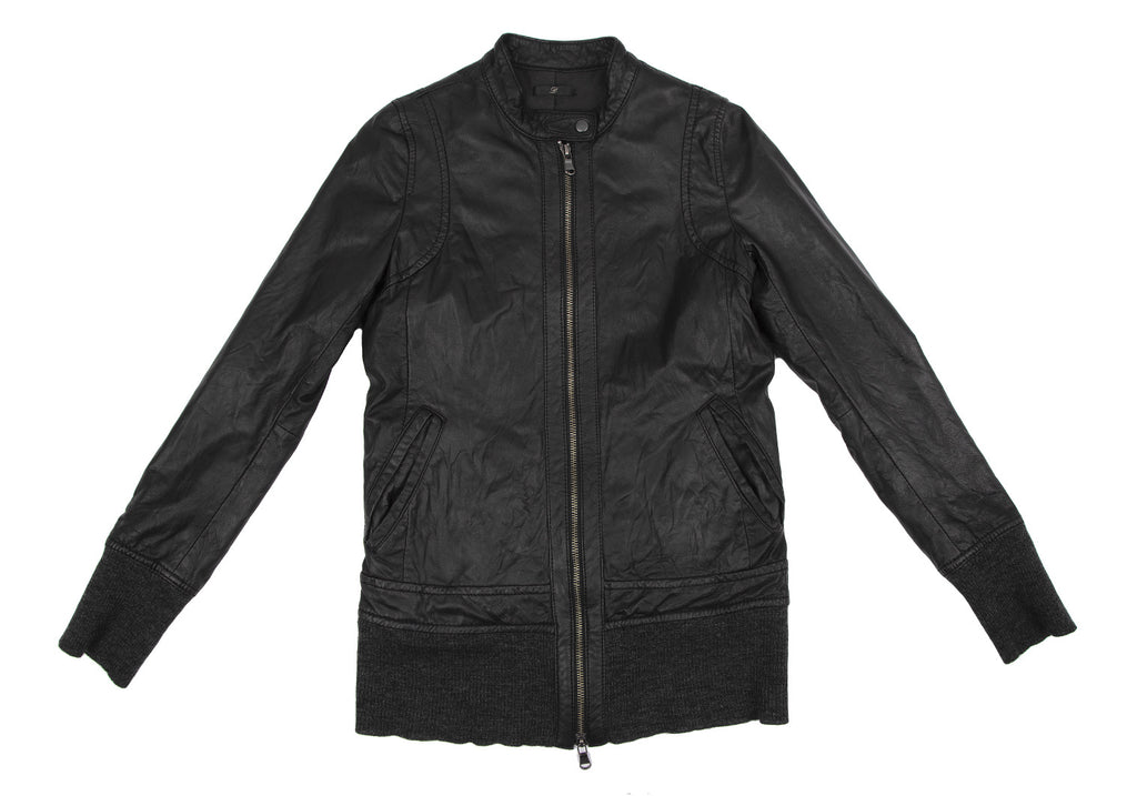 ESTNATION Japan. Black Lambskin Leather Single Jacket