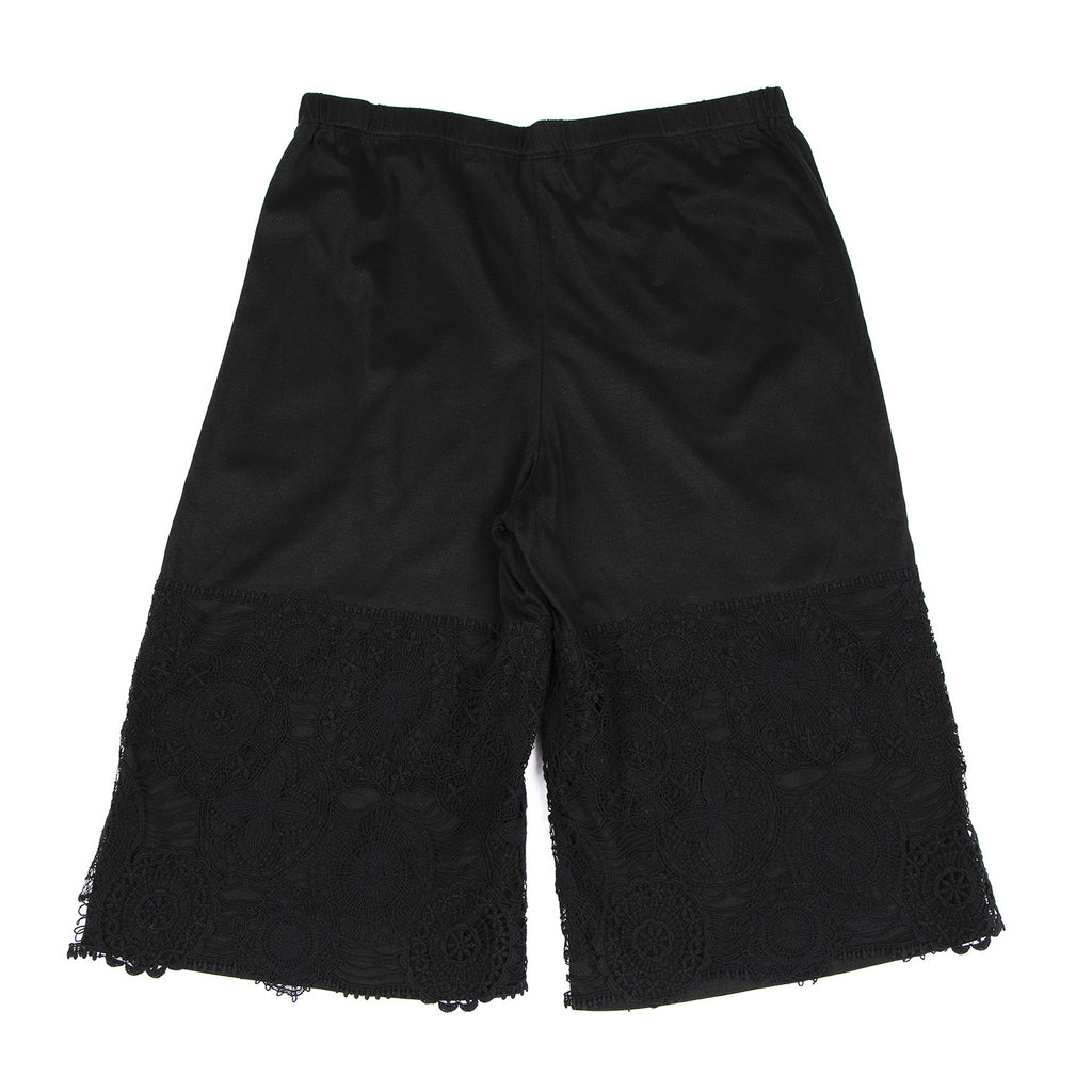 ISSEY MIYAKE JAPAN. HaaT. Black Lace Pasted Shorts