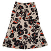 TOMORROWLAND  BALLSEY JAPAN. Beige Floral Printed Flare Skirt