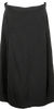COMME des GARCONS JAPAN. TRICOT. Wool Black Gabardine Tuck & Dart Design Skirt