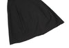 COMME des GARCONS JAPAN. TRICOT. Wool Black Gabardine Tuck & Dart Design Skirt