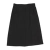 COMME des GARCONS JAPAN. TRICOT. Wool Black Gabardine Tuck & Dart Design Skirt