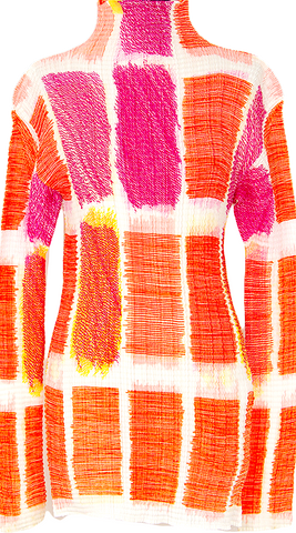 Proenza Schouler NY. NEW. W/Tags. Orange Stretch Viscose Knit Tie Dye Dress