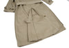 COMME des GARCONS JAPAN. TRICOT. Beige Cotton Long Trench Coat