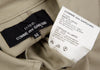 COMME des GARCONS JAPAN. TRICOT. Beige Cotton Long Trench Coat