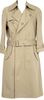 COMME des GARCONS JAPAN. TRICOT. Beige Cotton Long Trench Coat