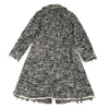 COMME des GARCONS JAPAN. TRICOT. Nep Melange Black, White Tweed Coat