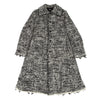 COMME des GARCONS JAPAN. TRICOT. Nep Melange Black, White Tweed Coat