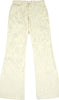 KRIZIA PARIS. Beige Cotton Camouflage Printed Flare Pants