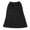 COMME des GARCONS JAPAN. TRICOT. Black Flocked Dot Switching Design Skirt