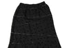 COMME des GARCONS JAPAN. TRICOT. Black Flocked Dot Switching Design Skirt