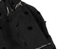 COMME des GARCONS JAPAN. TRICOT. Black Flocked Dot Switching Design Skirt