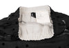 COMME des GARCONS JAPAN. TRICOT. Black Flocked Dot Switching Design Skirt