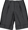 COMME DES GARCONS. JUNYA WATANABE Black Side Switching Herringbone Shorts