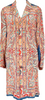 COMME des GARCONS JAPAN. Paisley Printed Silk Shirt Dress Multi-Color