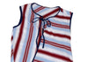 MARNI Italy. White,Sky Blue,Bordeaux Striped Piping Switching Sleeveless Dress White,Sky blue,Bordeaux