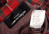 Comme des Garcons Japan. Tricot. 100% Cotton Red,Green Checker Plaid Front Button Skirt