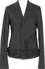 COMME des GARCONS JAPAN. robe de chambre. Black Raglan Sleeve Semi-Sheer Jacket