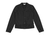 COMME des GARCONS JAPAN. robe de chambre. Black Raglan Sleeve Semi-Sheer Jacket