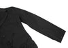 COMME des GARCONS JAPAN. robe de chambre. Black Raglan Sleeve Semi-Sheer Jacket