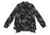 DIESEL (Glenn Martens) Black Printed Ribbon Pull over Blouse