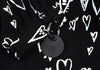 DIESEL (Glenn Martens) Black Printed Ribbon Pull over Blouse