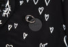 DIESEL (Glenn Martens) Black Printed Ribbon Pull over Blouse