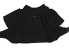 YOHJI YAMAMOTO JAPAN. Y's  RISMAT by Y's. Black Ribbed Knit Poncho Cardigan