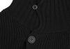 YOHJI YAMAMOTO JAPAN. Y's  RISMAT by Y's. Black Ribbed Knit Poncho Cardigan