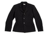 Yohji Yamamoto Japan. THE GINZA STORY COLLECTION. Black Wool Slit Design Jacket