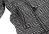 COMME des GARCONS Japan. TRICOT. Black, White Glen Check Trench Knit Jacket