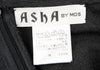 ISSEY MIYAKE JAPAN. ASHA BY MDS. Dot Decoration Design Black Silk Skirt