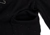 COMME des GARCONS JAPAN. TRICOT.Black Dot Embroidery Wool Knit Jacket Black