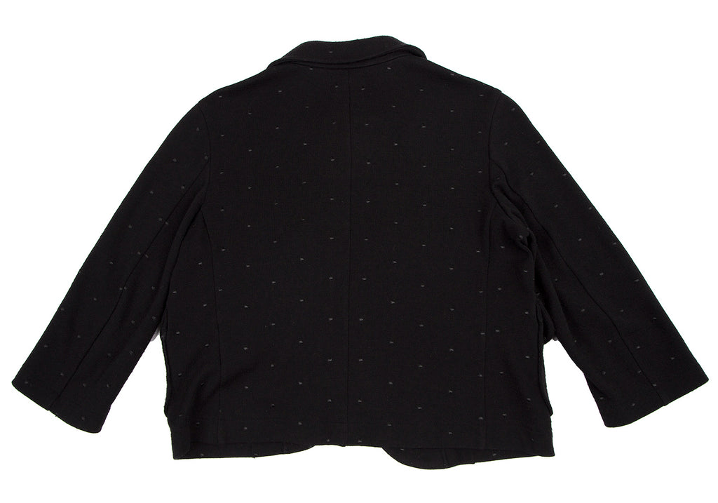 COMME des GARCONS JAPAN. TRICOT.Black Dot Embroidery Wool Knit Jacket Black