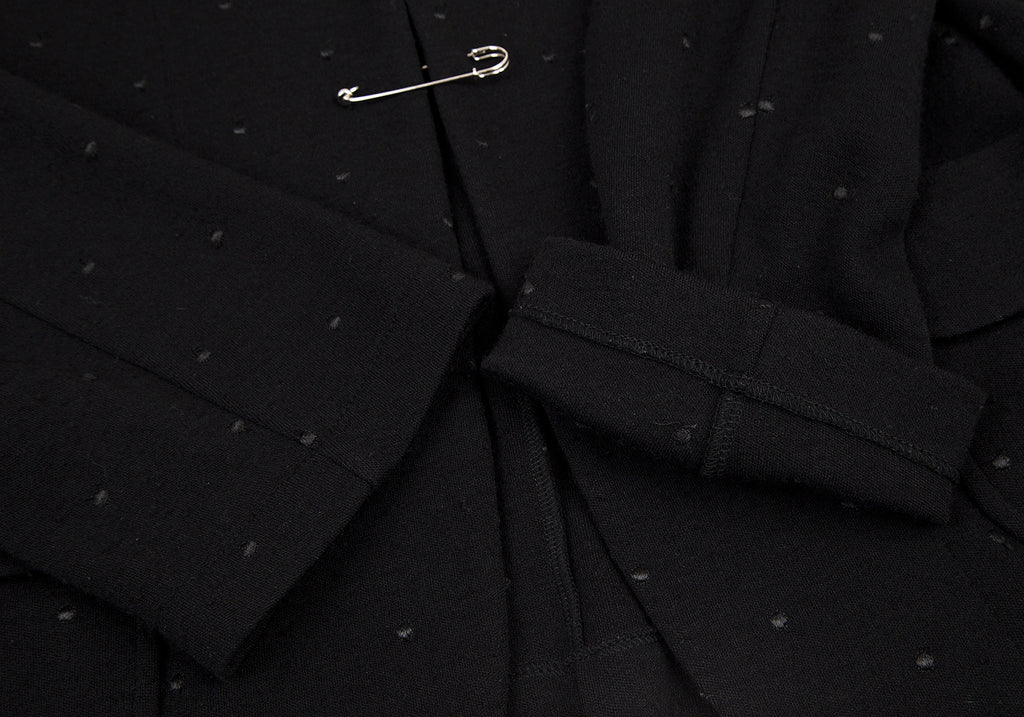 COMME des GARCONS JAPAN. TRICOT.Black Dot Embroidery Wool Knit Jacket Black