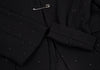 COMME des GARCONS JAPAN. TRICOT.Black Dot Embroidery Wool Knit Jacket Black