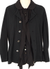 COMME des GARCONS Japan. TRICOT. 2010 Collection Black Front Layered Cotton Long Sleeve Shirt