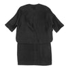 Stella McCartney UK. Black Python Jacquard Layered Dress