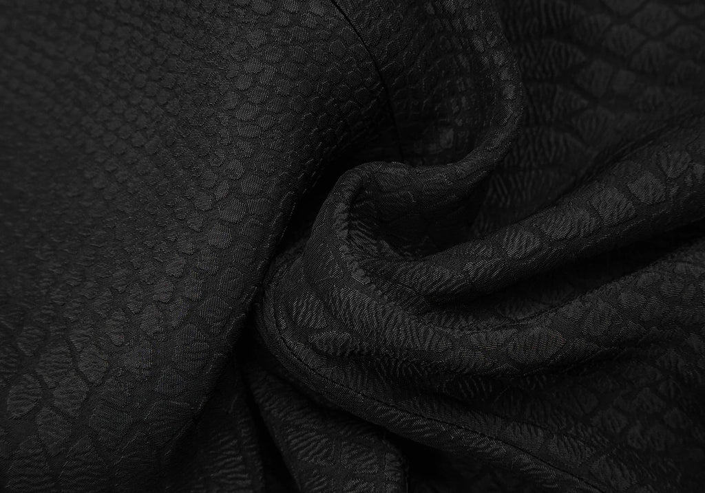 Stella McCartney UK. Black Python Jacquard Layered Dress