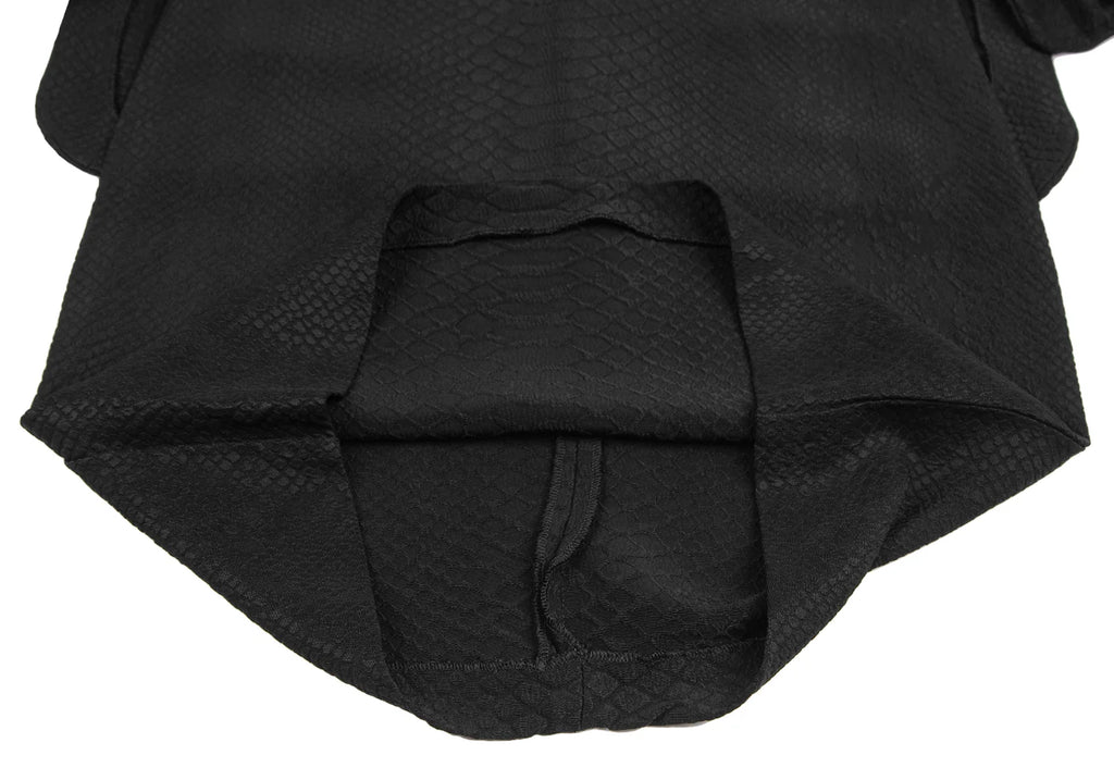 Stella McCartney UK. Black Python Jacquard Layered Dress