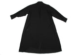 Yohji Yamamoto Japan. Y's Semi-Sheer Charcoal Wool Knit Shirt Dress