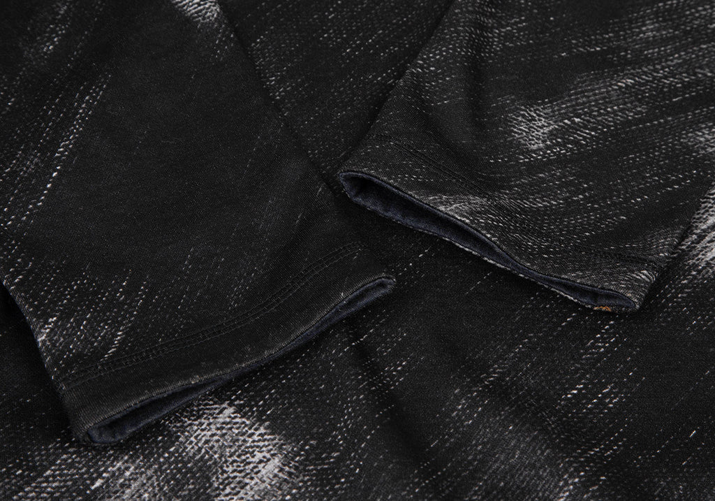Issey Miyake Japan "HaaT" Black Faded Cotton/Rayon Printed Dress