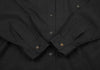 ISSEY MIYAKE JAPAN. Black Cupra Cotton Mao Collar Shirt