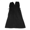 LIMI feu JAPAN. (yohji yamamoto) Black Ruched Gathered Sleeveless Dress