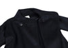 ISSEY MIYAKE JAPAN. zucca. Front Wrap Navy Shaggy Coat