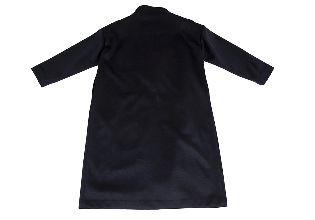 ISSEY MIYAKE JAPAN. zucca. Front Wrap Navy Shaggy Coat